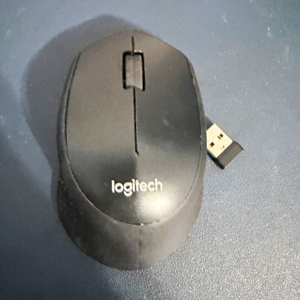 Logitech M330 Wireless Optical Mouse USB Receiver Black 1000 DPI 3-Button